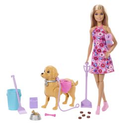 Poupée Barbie - Coffret la balade du chien