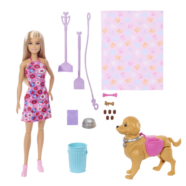 Poupée Barbie - Coffret la balade du chien