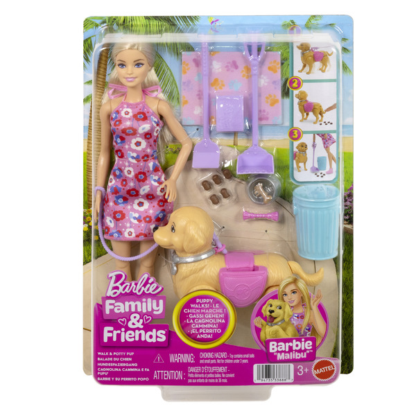 Poupée Barbie - Coffret la balade du chien
