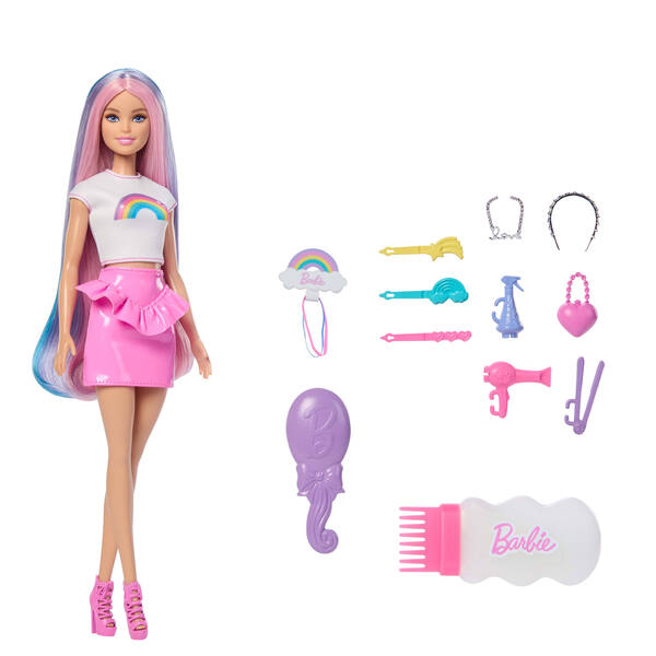Poupée Barbie chevelure pailletée