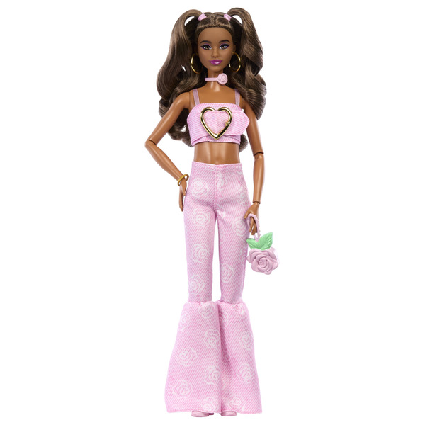 Poupée Barbie Deluxe Style Tenue Rose Cœur