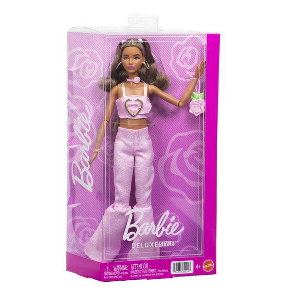 Poupée Barbie Deluxe Style Tenue Rose Cœur
