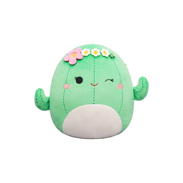 Peluche Squishmallows Maritza le cactus avec couronne de fleurs - 30cm