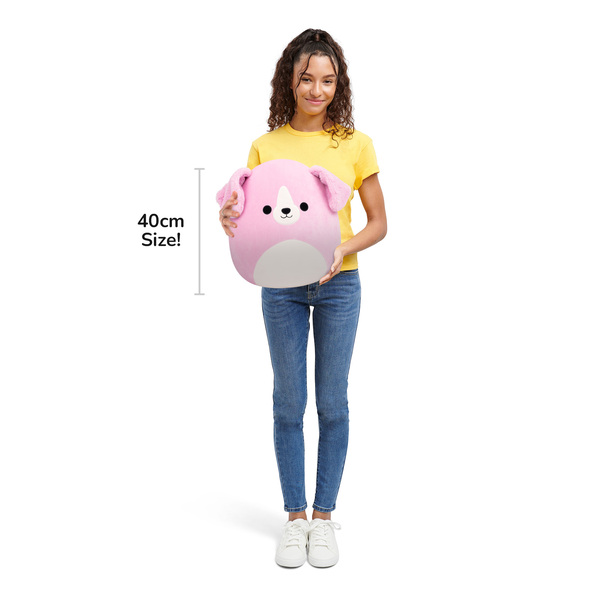 Peluche Squishmallows Peggy Sue la Golden Retriever rose  - 40cm