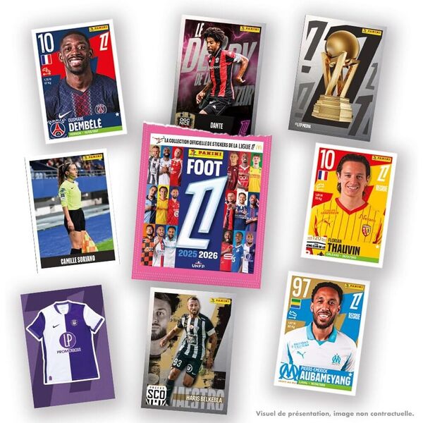 Panini Foot 2025-26 l1 - Blister 14 Pochettes + 2 offertes