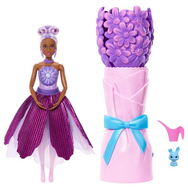 Poupée Barbie Petal Pop Marguerite mauve