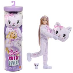 Barbie Cutie Reveal – Bisounours Chat mauve