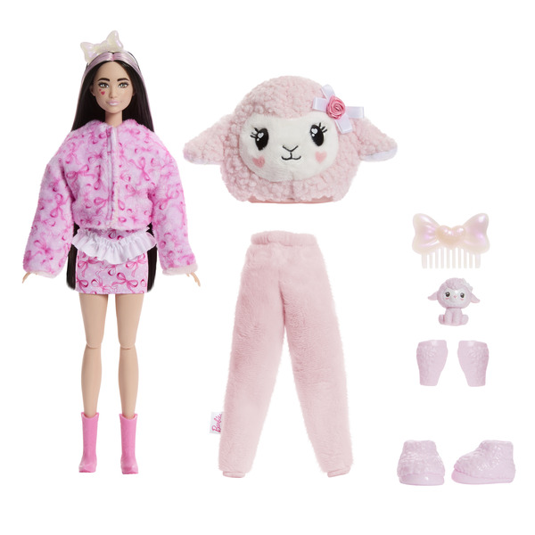 Poupée Barbie Cutie Reveal – Bisounours Mouton Rose