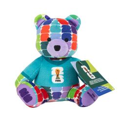 Pelche ours footballeur Coupe du Monde 2026 - 15cm (modèle aléatoire)