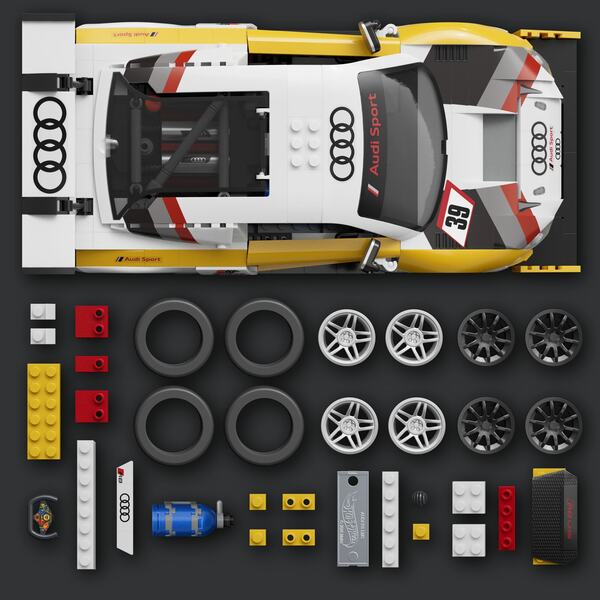 Coffret De Construction Audi R8 Lms - Mattel Brick Shop