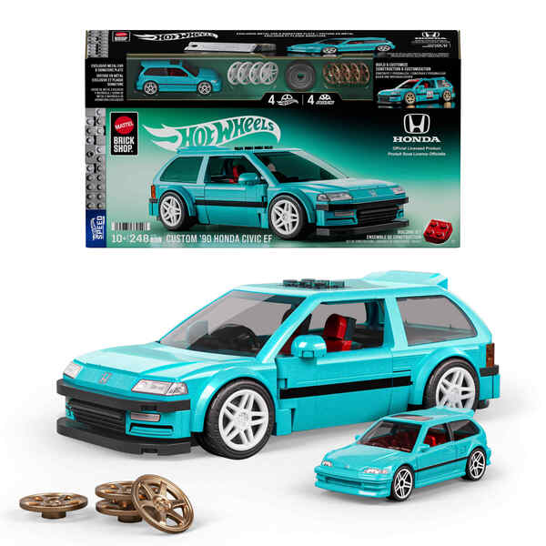 Coffret de construction Custom  90 Honda Civic EF - Mattel Brick Shop