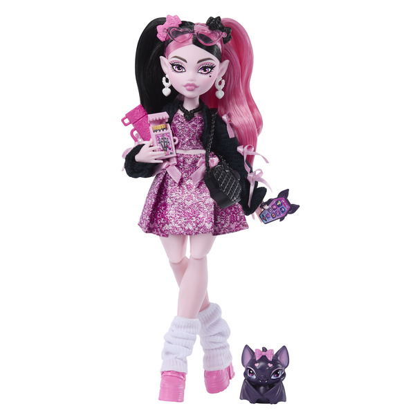 Poupée Draculaura en robe à nœuds Monster High