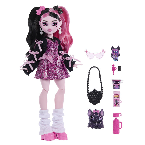 Poupée Draculaura en robe à nœuds Monster High