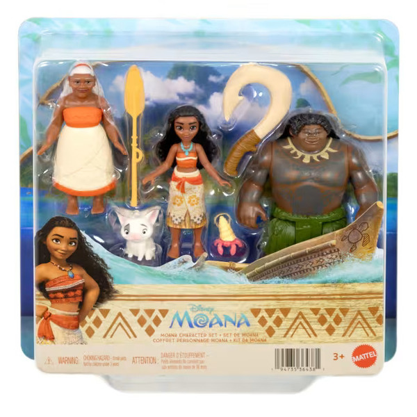 Coffret 3 figurines et accessoires Vaiana