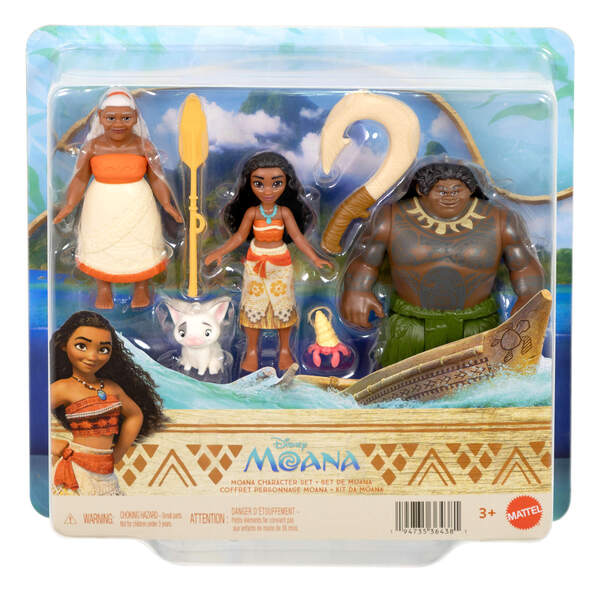 Coffret 3 figurines et accessoires Vaiana