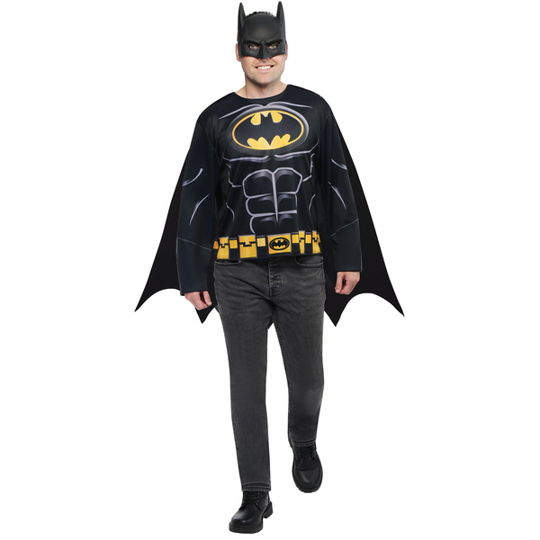 Top et masque adulte Batman – Taille unique M/L