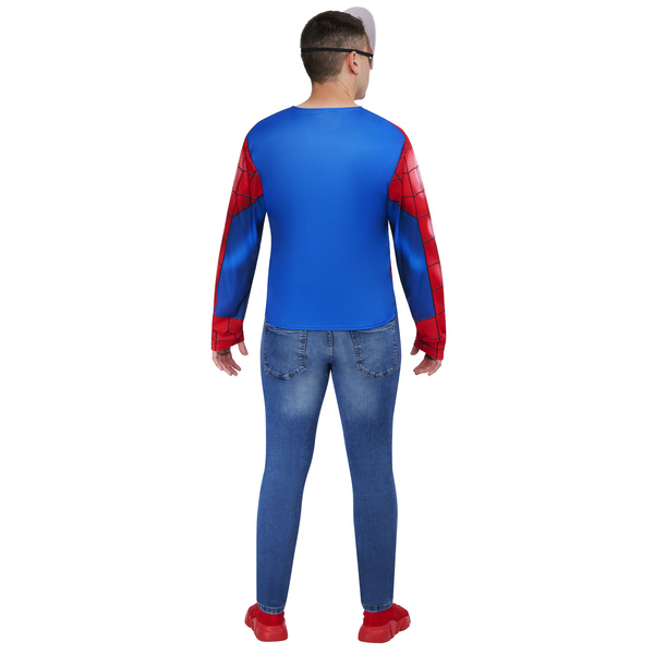 Top et masque adulte Spider-Man – Taille unique M/L