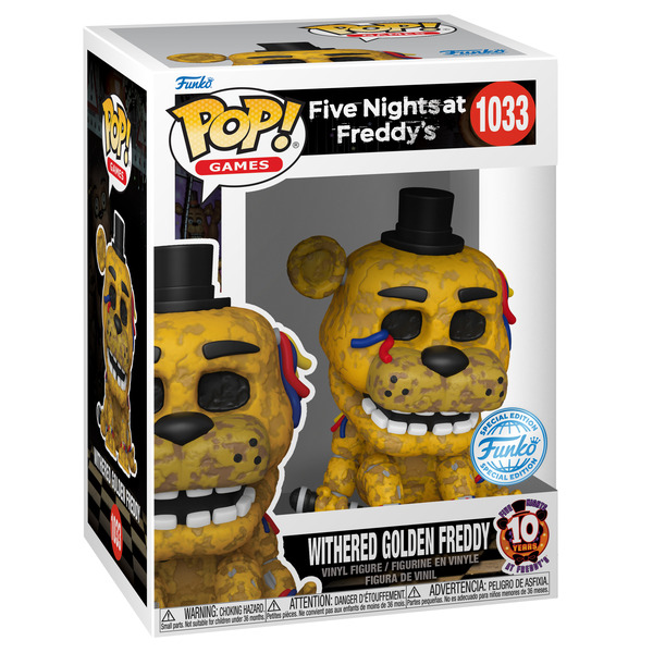 Figurine Funko Pop! Five Nights at Freddy’s - Withered Golden Freddy