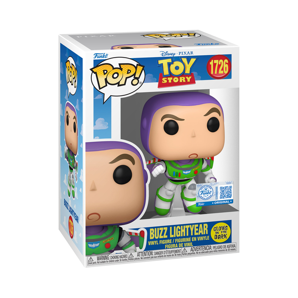 Figurine POP! Disney - Toy Story - Buzz l’Éclair (phosphorescent)