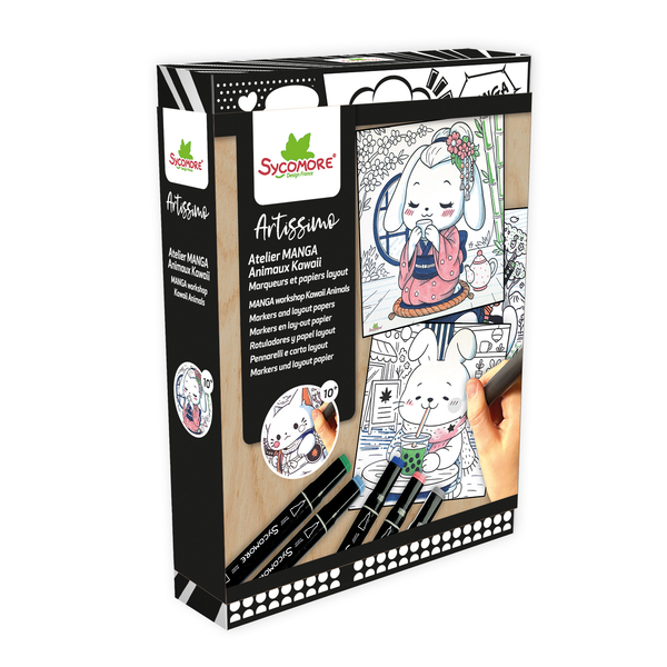 Atelier coloriage manga - Animaux kawaii