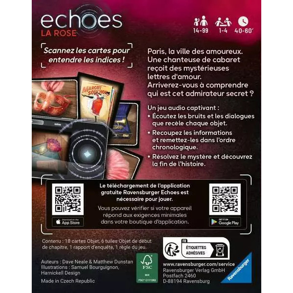 Echoes Jeu d enquête - La Rose