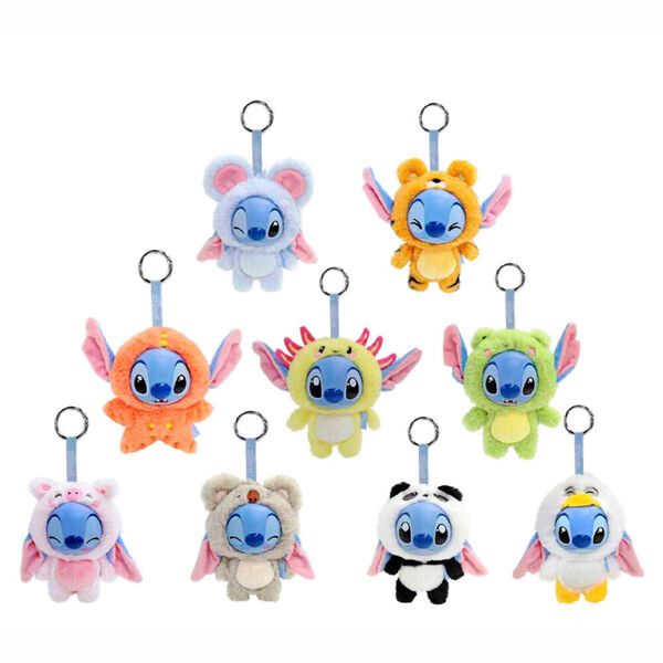 Porte-clés Peluche 12 cm Disney YuYus Stitch - Modèle aléatoire