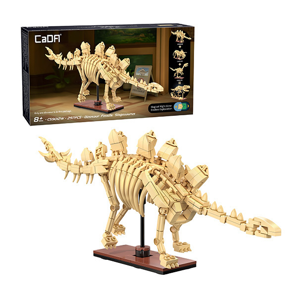 Set de construction CaDA – Stégosaurus (297 pièces)