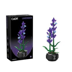 Set de construction CaDA - Pot de fleurs de lavande (205 pièces)