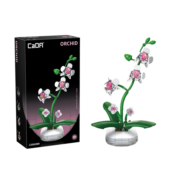Set de construction CaDA - Fleur d orchidée (237 pièces)