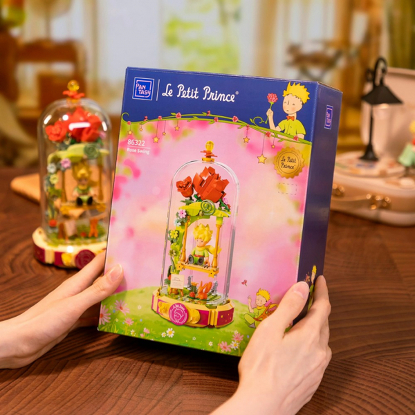 Figurine Pantasy à construire - Le Petit Prince et la balançoire à roses - 20cm (234 pièces)
