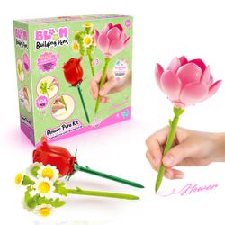 Kit de 3 stylos fleurs