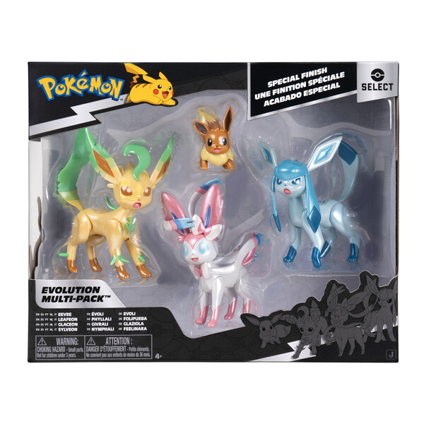 Pack évolution Pokémon Select - Evoli 4 figruines