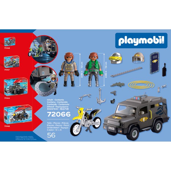 72066 - Playmobil City Action - Fourgon de la Force Spéciale