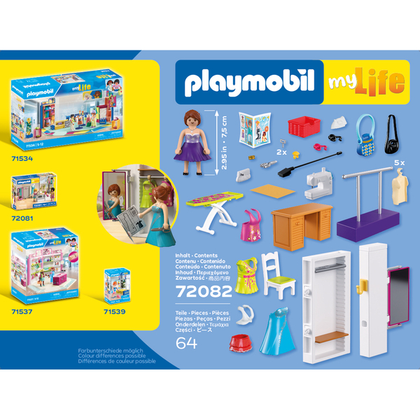 72082  –  Playmobil My Life –  Atelier de stylisme