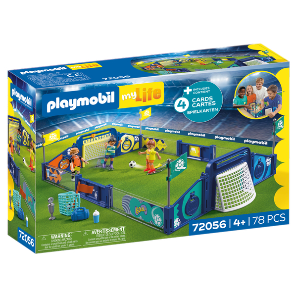 72056 - Playmobil - Stade de football et défis