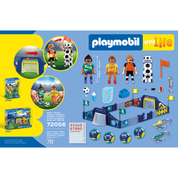 72056 - Playmobil - Stade de football et défis