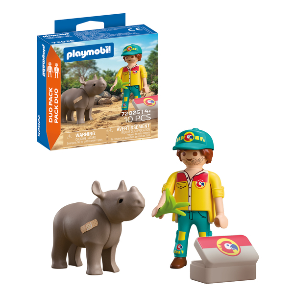 72025 – Playmobil Duo – Soigneur et Rhinocéros