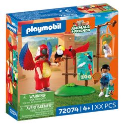 72074 - Playmobil Zoo - Mascotte perroquet et enfant