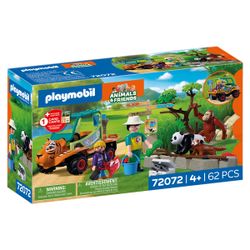 72072 - Playmobil Zoo - Gardien de zoo et véhicule