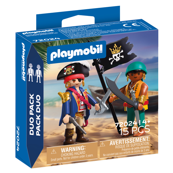 72024 - Playmobil Pirates - Duo Pirates avec drapeau