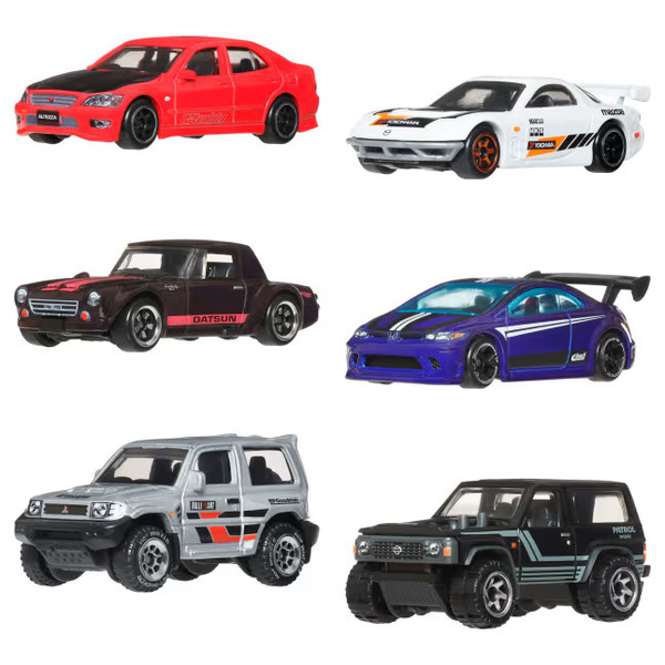 Hot Wheels Coffret 6 véhicules Rues Du Japon