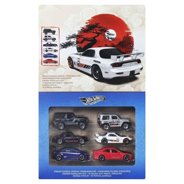 Hot Wheels Coffret 6 véhicules Rues Du Japon