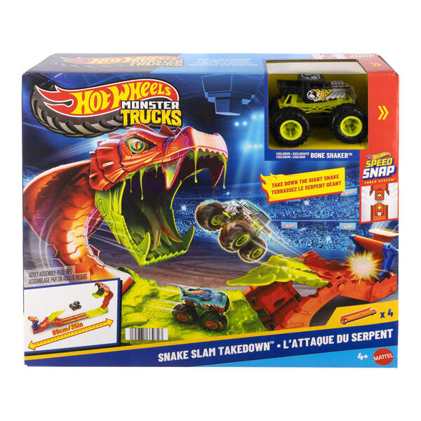 Coffret Monster Trucks Attaque du Serpent Hot Wheels
