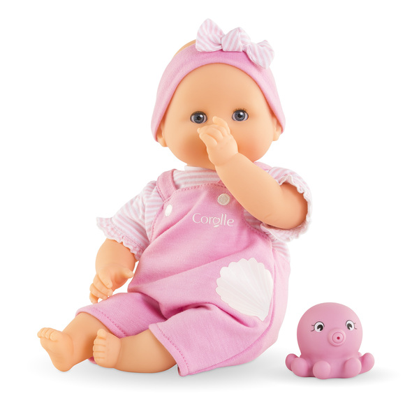 Poupon Bébé Bain Océane avec pieuvre 30cm