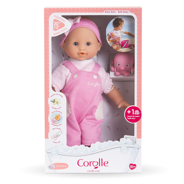 Poupon Bébé Bain Océane avec pieuvre 30cm
