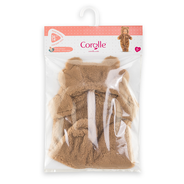 Pilote Ours brun - Poupon 36cm