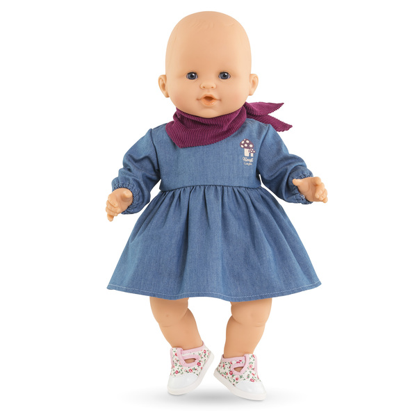 Robe manches longues Petit Explorateur - Poupon 36cm