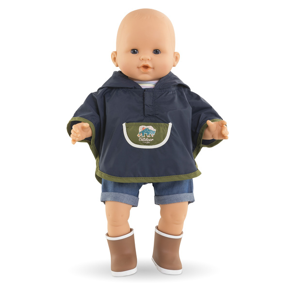 Poncho de pluie Petit Explorateur - Poupon 36cm