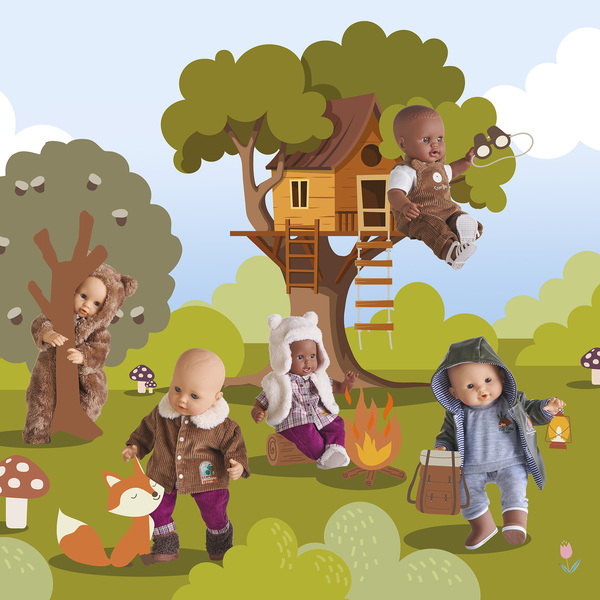 Pilote Ours brun - Poupon 30cm