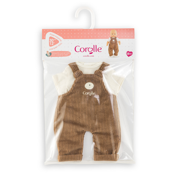 Salopette Ours Petit Explorateur - Poupon 30cm